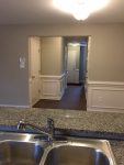 Kitchen to entry view, Gardner Park Townhomes, 3 Bedroom 2 1/2 Bath, Jack Britt School District, Fayetteville, NC